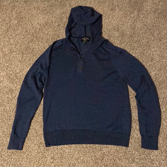 Navy blue medium Banana Republic sweater hoodie. - Picture 1 of 2
